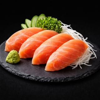 Smoke Salmon Sashimi