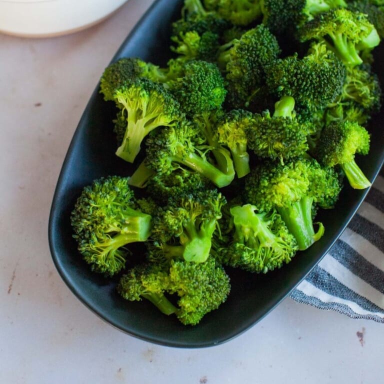 Steamed Broccoli.