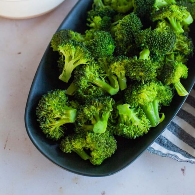 Steamed Broccoli.