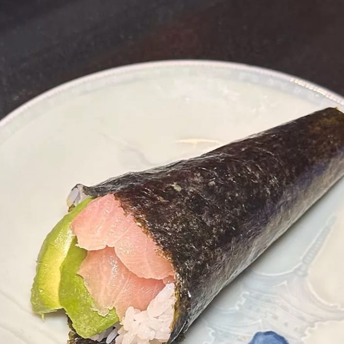 Hamachi Hand Roll.